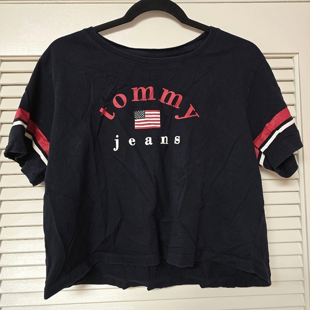 Tommy Jeans - Oversized Logo 100% Cotton Short-Sleeve Loose-Fit Top
